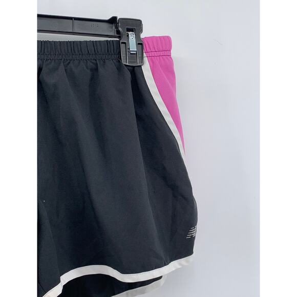 NEW BALANCE Women's Black-Pink Pull-On Active Running Shorts SZ M - Picture 6 of 10